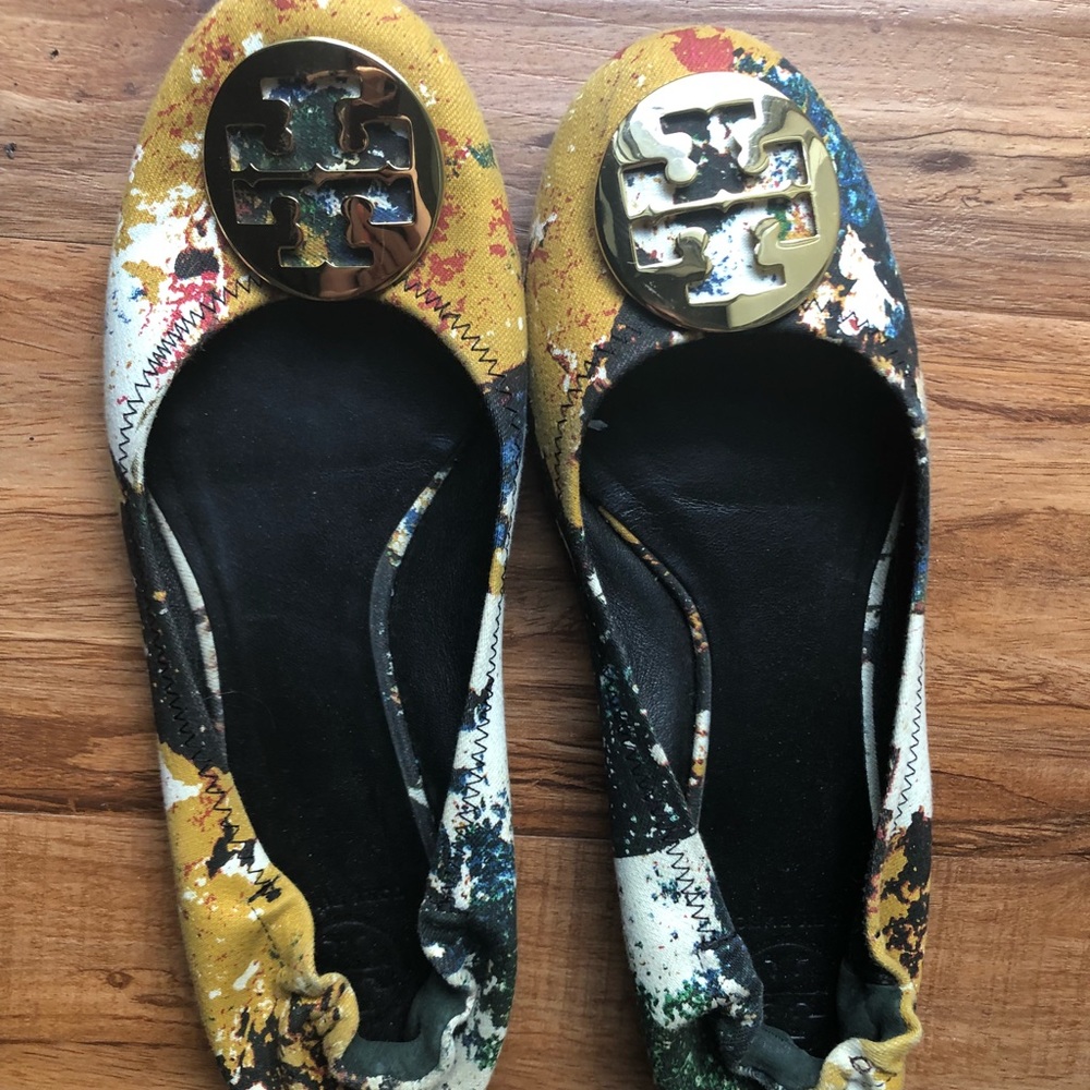 Tory Burch Authentic Flats multi color